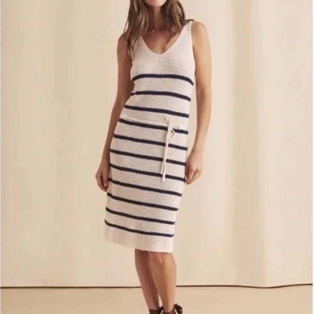 Faherty Out East Sweater Dress - Wharf Stripe